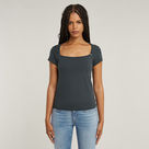 G-STAR Outlet Sweet Heart Slim Top Grey