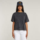 G-STAR Outlet Washed G-Script T-Shirt Grey