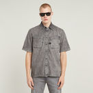 G-STAR Outlet Slanted Double Pocket Regular Shirt Grey