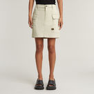 G-STAR Outlet Cargo Mini Skirt Beige