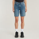 G-STAR Outlet Viktoria Bermuda High Waist Shorts Medium blue