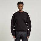 G-STAR Outlet Sudadera Unisex Oversized WVB Negro