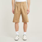 G-STAR Outlet Shorts Pleated Chino Marrón