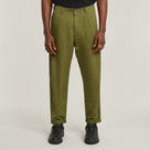 G-STAR Outlet Pleated Chino Relaxed Tapered Green