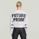 G-STAR Outlet Sudadera WVB Unisex Cropped Blanco