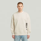 G-STAR Outlet Sprayed 89 Graphic Loose Sweater White