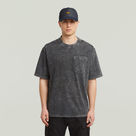 G-STAR Outlet Camiseta Washed Pocket Negro