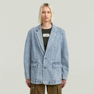 G-STAR Outlet Oversized Blazer Light blue