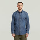 G-STAR Outlet Clean Slim Shirt Medium blue