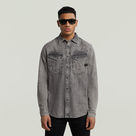 G-STAR Outlet Dakota Slim Denim Shirt Grey
