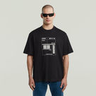 G-STAR Outlet Shipping Graphic Boxy T-Shirt Black