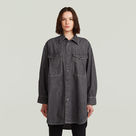 G-STAR Outlet Camisa Oversized Denim Evergreen Gris