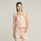 G-STAR Outlet Tirantes de quita y pon Bustier Top Rosa