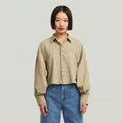 G-STAR Outlet Macro Balloon Shirt Beige