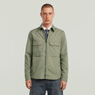 G-STAR Outlet Zip Regular Overshirt Green