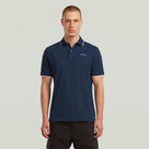 G-STAR Outlet Chest Logo Striped Polo Dark blue