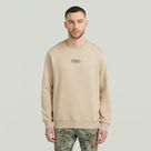G-STAR Outlet Center Chest Logo Sweater Beige