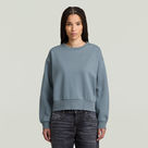 G-STAR Outlet Premium Core Cropped Loose Sweater Grey