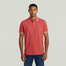 G-STAR Outlet Polo Chest Logo Striped Rojo
