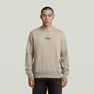 G-STAR Outlet Center Chest Logo Sweater Beige