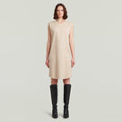 G-STAR Outlet Seam Detail Loose Dress Beige