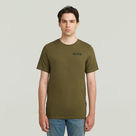 G-STAR Outlet Camiseta Old Skool Slim Verde