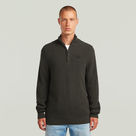G-STAR Outlet Pullover Half Zip Knit Grey