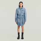 G-STAR Outlet Vestido Belted Shirt Azul intermedio