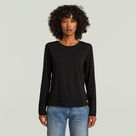 G-STAR Outlet Camiseta Front Seam Negro