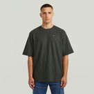 G-STAR Outlet Camiseta estructurada Chest Logo Gris