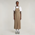 G-STAR Outlet Pichi Dungaree Dress Beige
