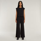 G-STAR Outlet Double Layer Wide Leg Jumpsuit Black