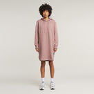 G-STAR Outlet Vestido Sudadera Logo Hooded Rosa