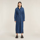 G-STAR Outlet Long Tab Shirt Dress Dark blue