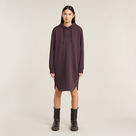 G-STAR Outlet Vestido Sudadera Logo Hooded Morado
