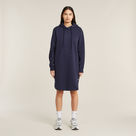 G-STAR Outlet Vestido Sudadera Logo Hooded Azul oscuro