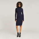 G-STAR Outlet Rib Slim Dress Dark blue