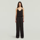G-STAR Outlet Spaghetti Strap Loose Jumpsuit Black