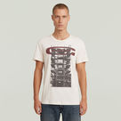 G-STAR Outlet Building Graphic T-Shirt White