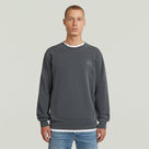 G-STAR Outlet Logo Overdyed Sweater Grey