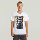 G-STAR Outlet Building Graphic T-Shirt White