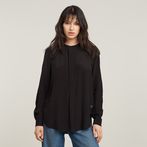 G-STAR Outlet Half Placket Top Negro