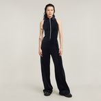 G-STAR Outlet Wide Leg Velvet Jumpsuit Dark blue