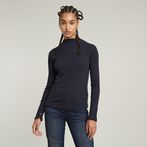 G-STAR Outlet Slim Rib Mock Top Dark blue