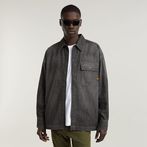 G-STAR Outlet Boxy Flap Pocket Shirt Grey