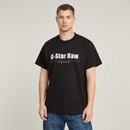 G-STAR Outlet Camiseta Symbols Print Loose Negro