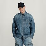 G-STAR Outlet Boxy Fit Overshirt Medium blue