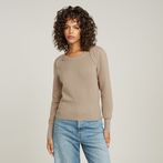 G-STAR Outlet Moto Slim Knitted Sweater Beige