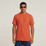 G-STAR Outlet Washed Pocket T-Shirt Red