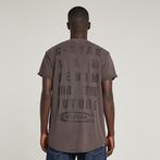 G-STAR Outlet Text Back Graphic Overdyed Lash T-Shirt Brown